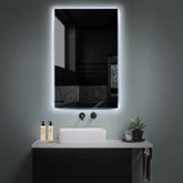 Specchio LED Verticale | Controllo tramite interruttore a muro | Luce bianca fredda - Reyze Serie Ambient Modello 1